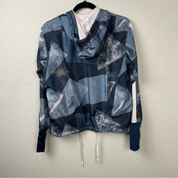 Zyia Active Radical Bomber Hooded Jacket Pale Pink and Blue Estimated Sz M - Picture 3 of 10